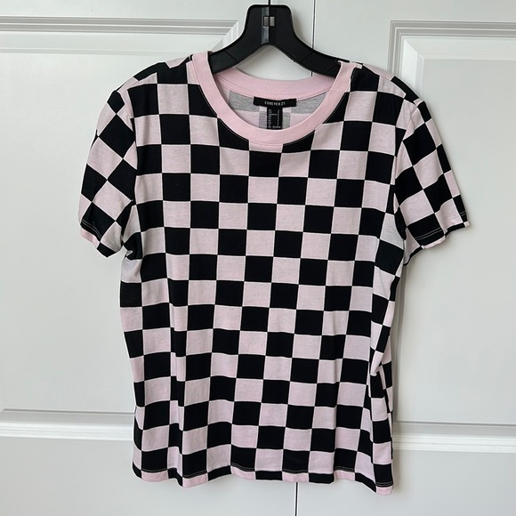 Forever 21 Small Checkerboard Shirt - Picture 1 of 3